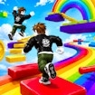Obby Rainbow Parkour Two Player